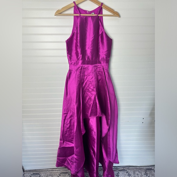 Lulus Broadway Show Magenta High-Low Gown - Picture 11 of 12